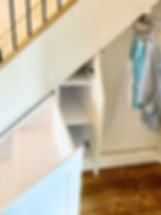 Under Stair Hanging Coat Storage