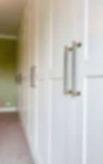 Close up of Handles on Bespoke Fitted Wardrobes