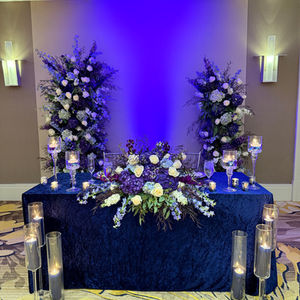 A Royally Blue color theme for a royal wedding