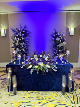 A Royally Blue color theme for a royal wedding