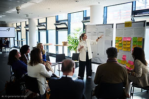 Arbeit mit Workshopgruppe