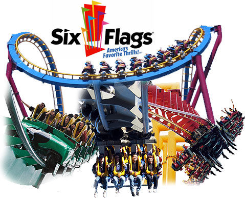 Six Flags! Para os amantes de Montanha Russa.