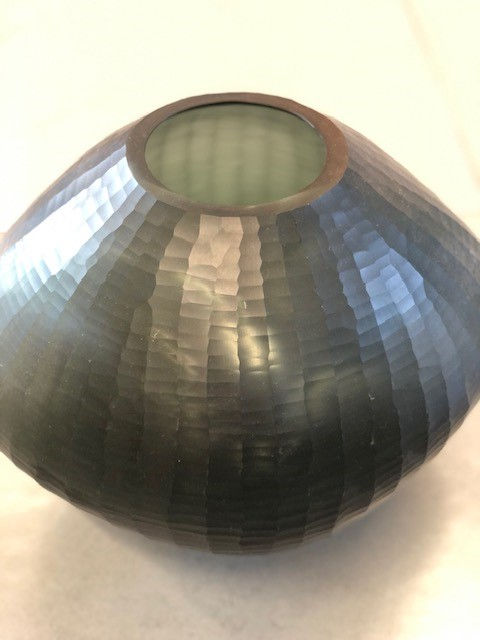 Glasvase  Handwerksschliff der TWB Boutique