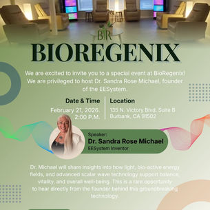 Experience Groundbreaking Energy Healing with Dr. Sandra Rose Michael at BioRegenix