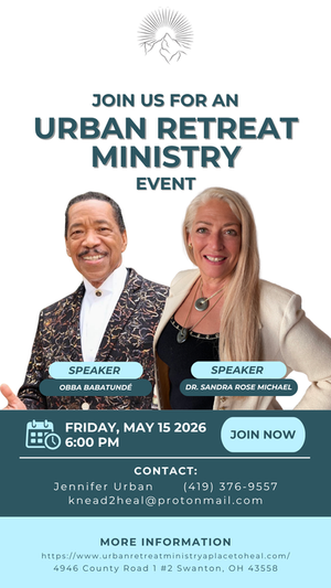 Urban Retreat Ministry to Host Special Event Featuring Obba Babatunde and Dr. Sandra Rose Michael in Swanton, Ohio on Friday, May 15