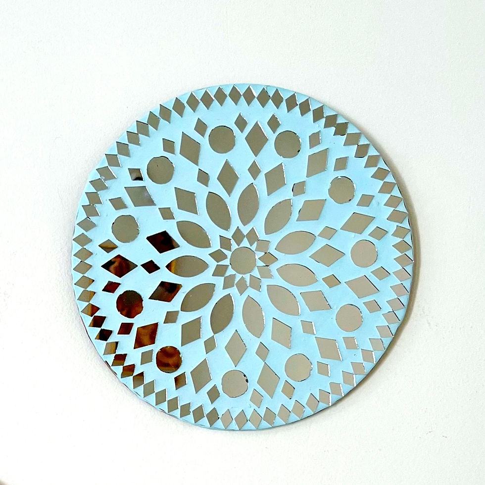 Thumbnail: Handmade Mirror  Mosaic  Art Wall hanging 