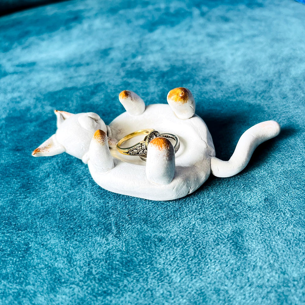 Thumbnail: Handmade Mini Cat Ring Holder