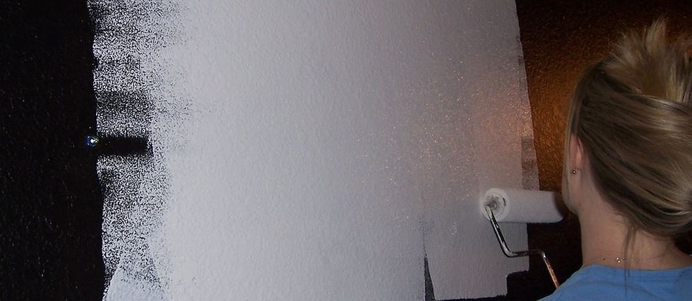 Painting over dark paint