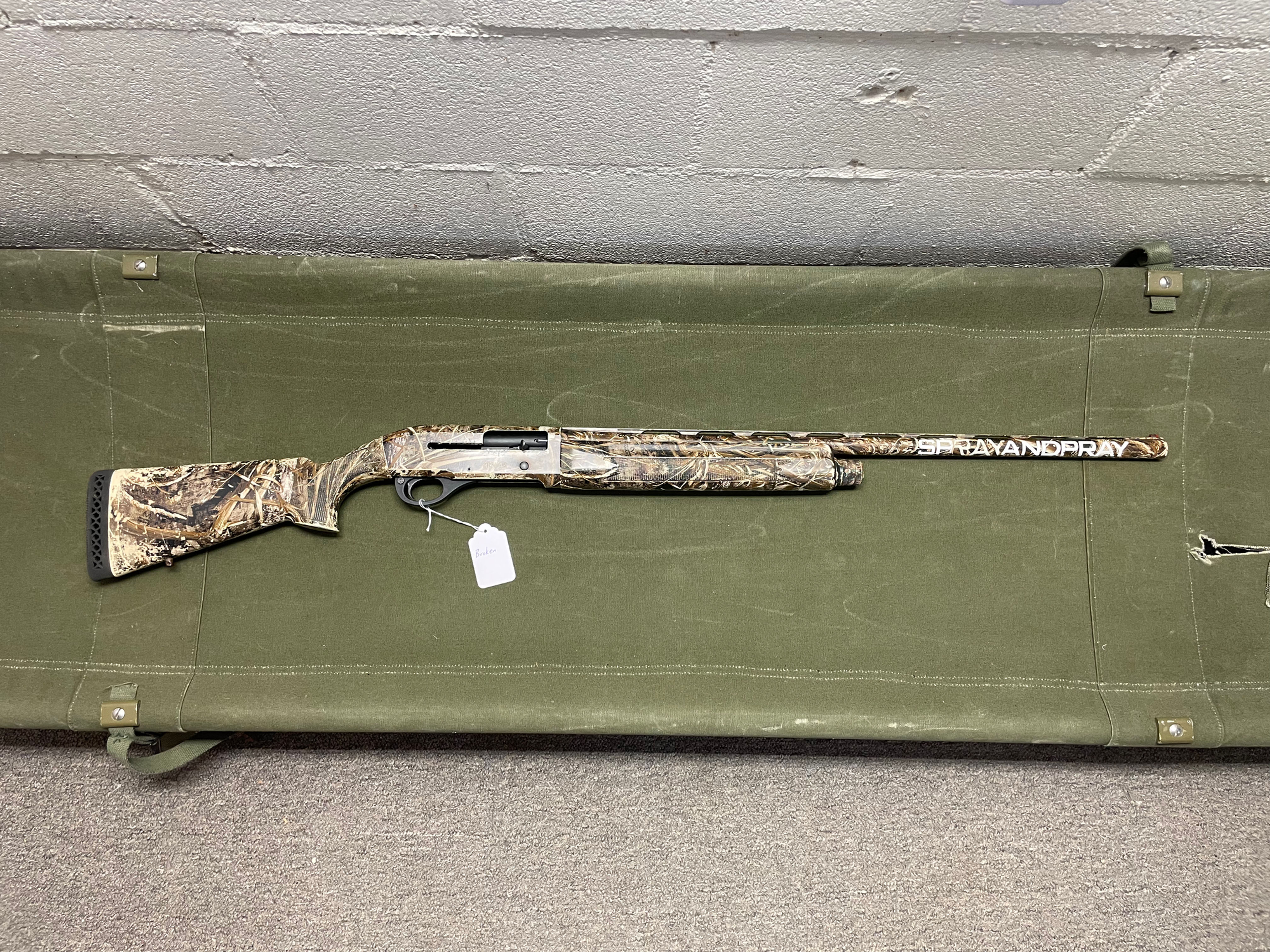 USED Academy ATA Arms 12 GA Semi-Auto Shotgun Camo PARTS OR REPAIR