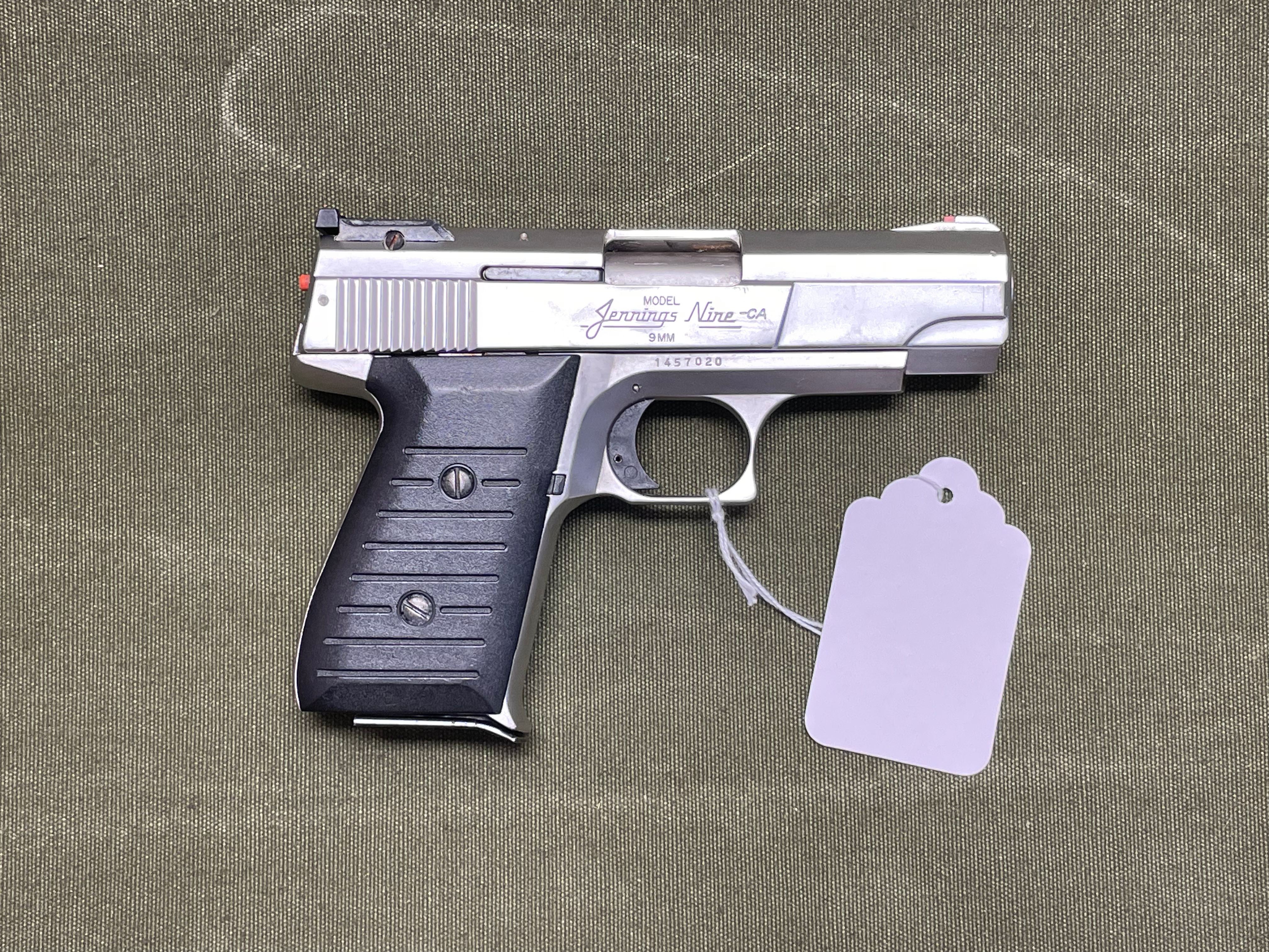 USED Bryco Jennings Nine-CA 9mm Semi-Auto Pistol