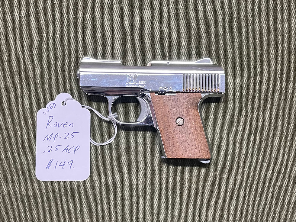 Thumbnail: USED Raven MP-25 .25 ACP Semi-Auto Pistol Chrome