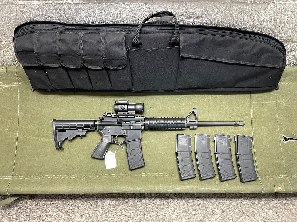 Thumbnail: USED Ruger AR-556 16" 5.56 Semi-Auto Rifle w/Aimpoint PRO & Range Bag