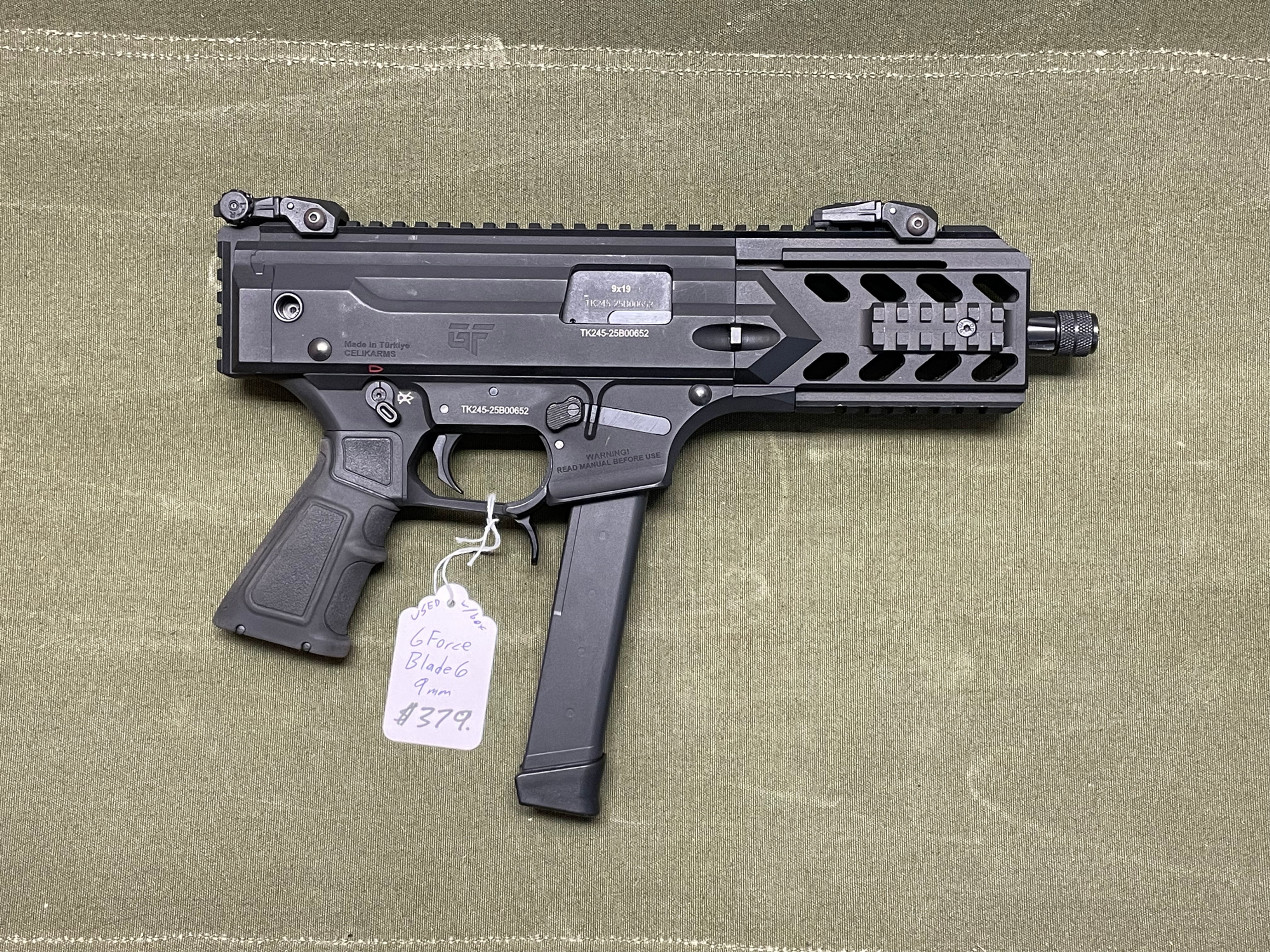 USED GForce Blade6 9mm Semi-Auto Pistol Black