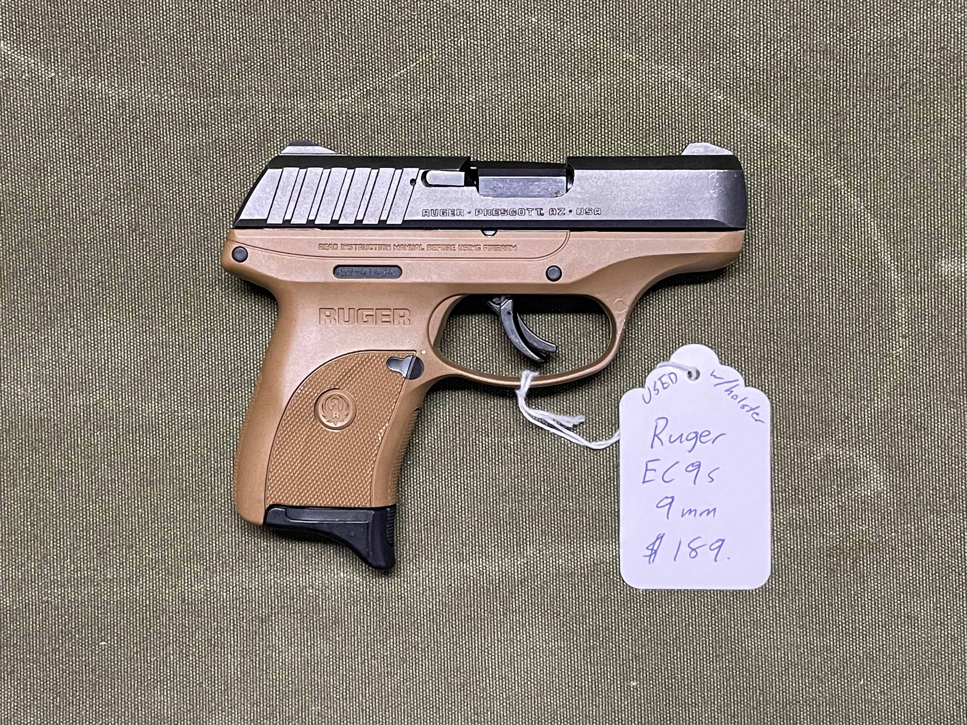 USED Ruger EC9s 9mm Semi-Auto Pistol FDE