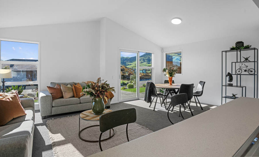 The Hauraki duplex villa at Longridge featuring a private garden and indoor-outdoor flow