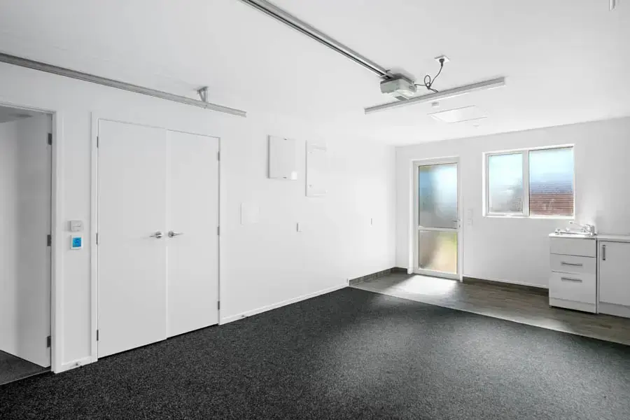 Single internal access garage at 18 Orchid Drive retirement villa, Longridge Country Estate Paeroa.