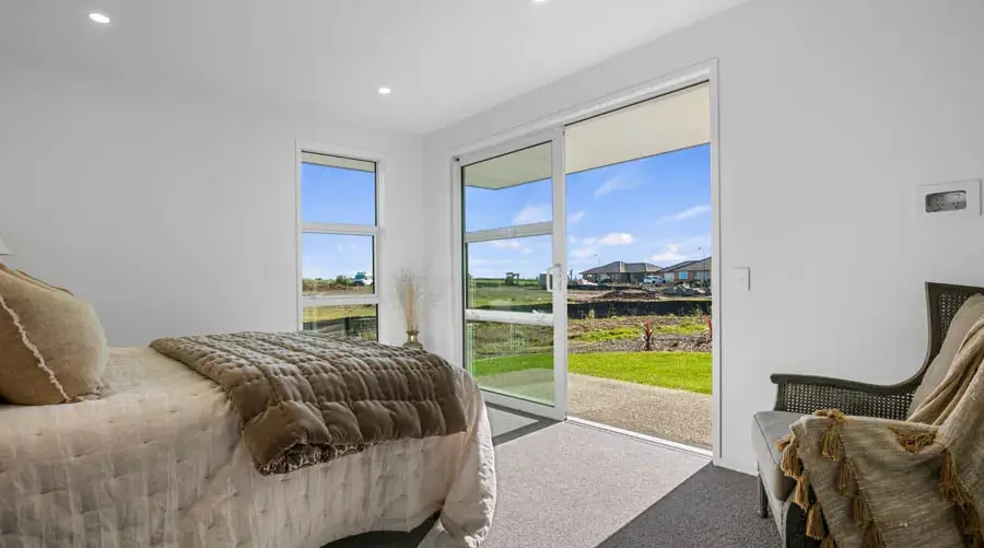 Bedroom with countryside views Villa 145 Longridge Country Estate