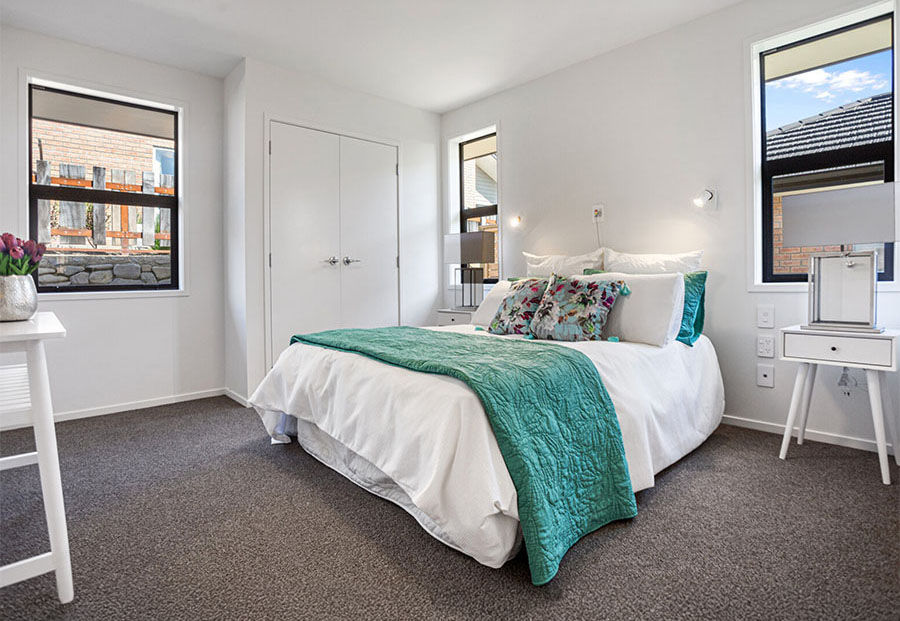 Second bedroom at 18 Orchid Drive retirement villa, Longridge Country Estate Paeroa.