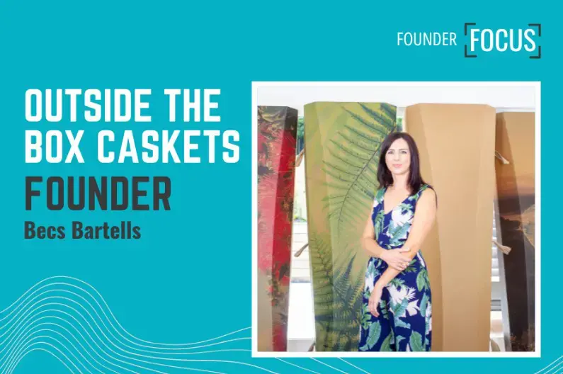 Founder Focus interview featuring Becs Bartells of Outside The Box Caskets