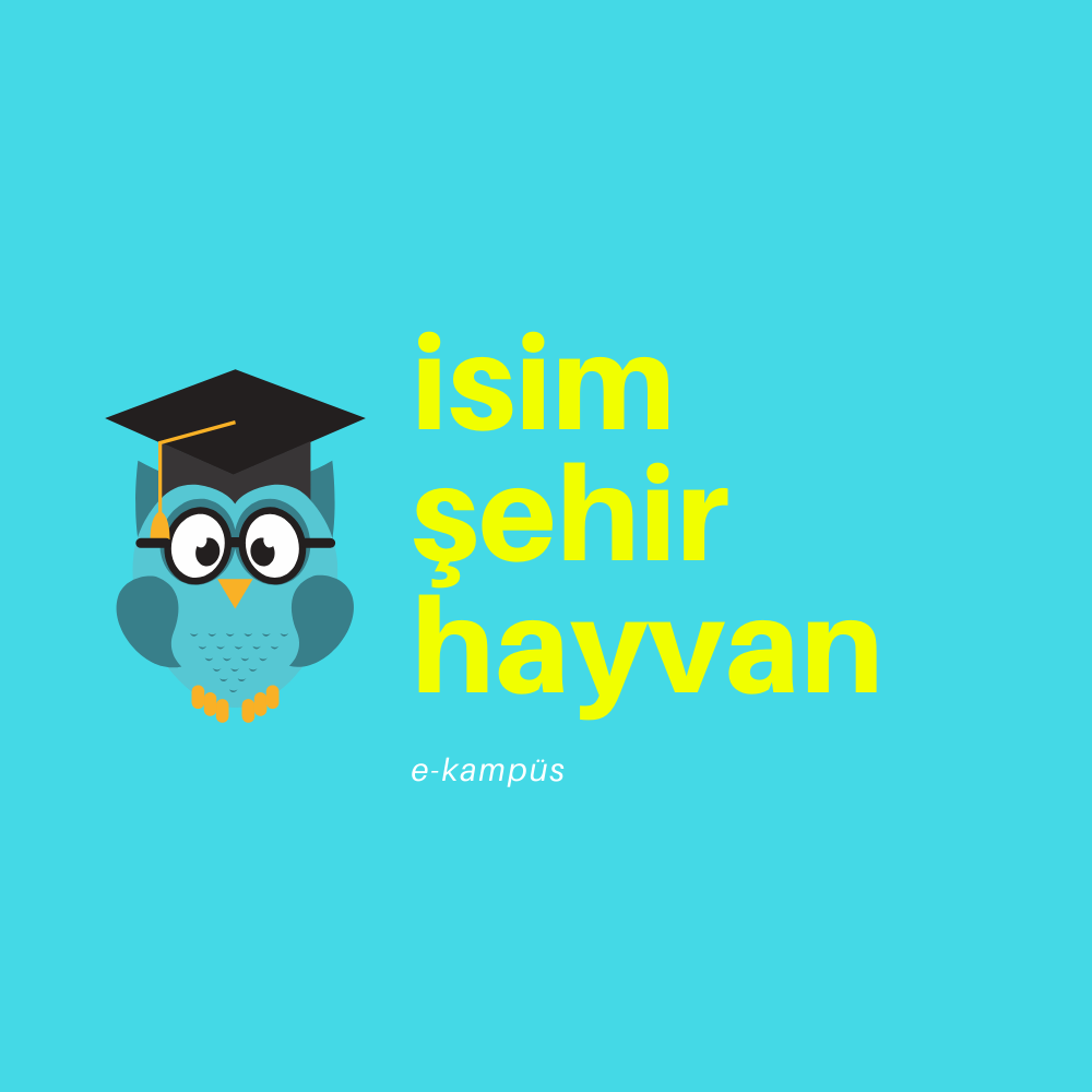 online ve canli dersler isim sehir hayvan e kampus