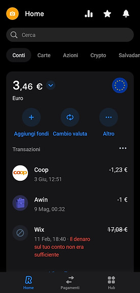 Ricaricare un conto Revolut con bonifico