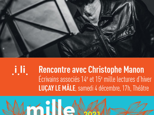 Samedi 4 décembre # Rencontre avec Christophe Manon