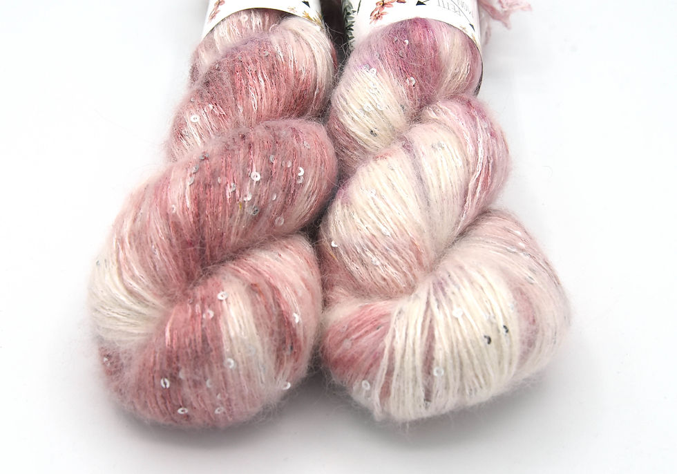 Miniature : Jardin Poudre, 35% Alpaca 20% Soie 10% Merinos 20% Nylon 15% Polyamid