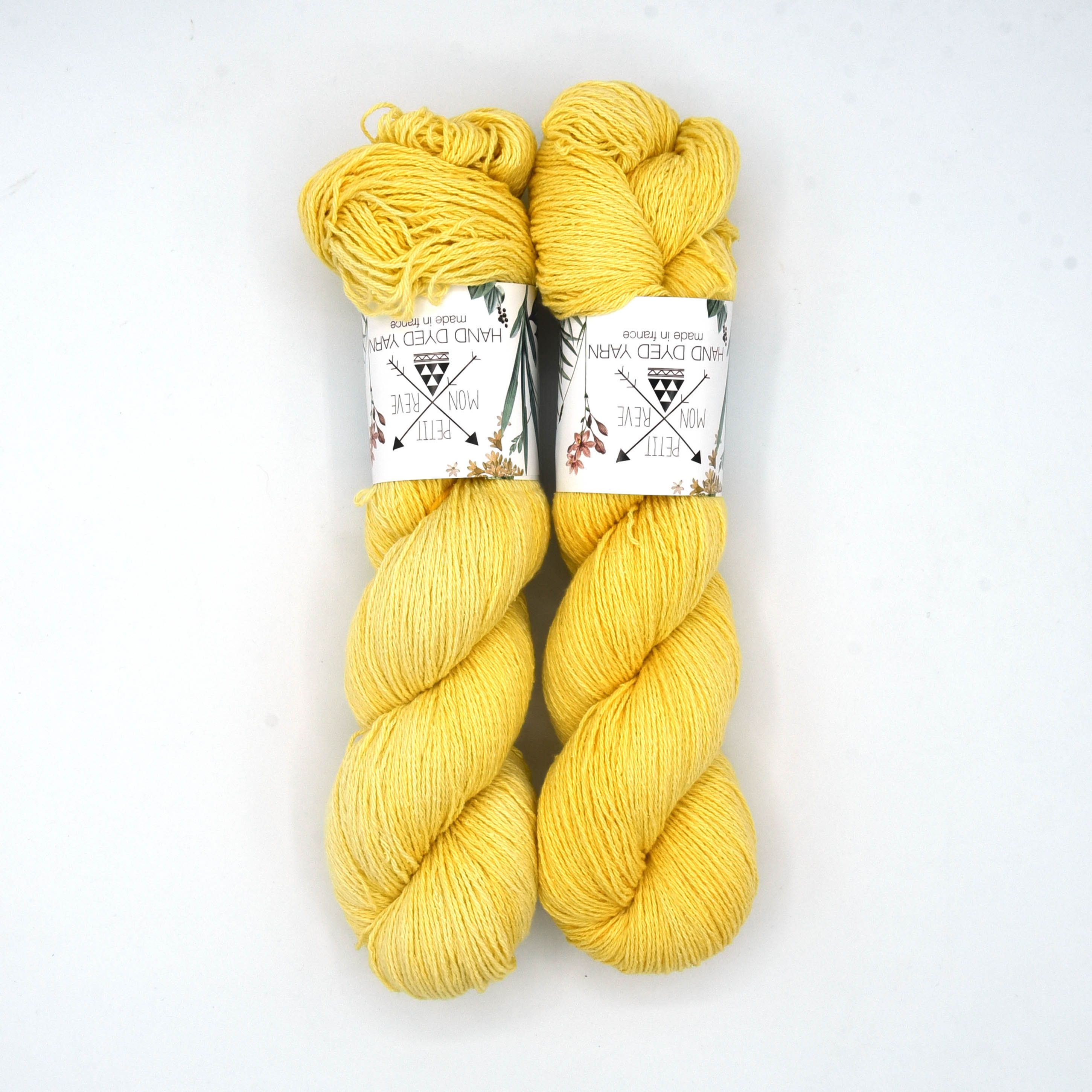 Banana, 50% Soie Bourette, 40% Merinos, 10% Viscose