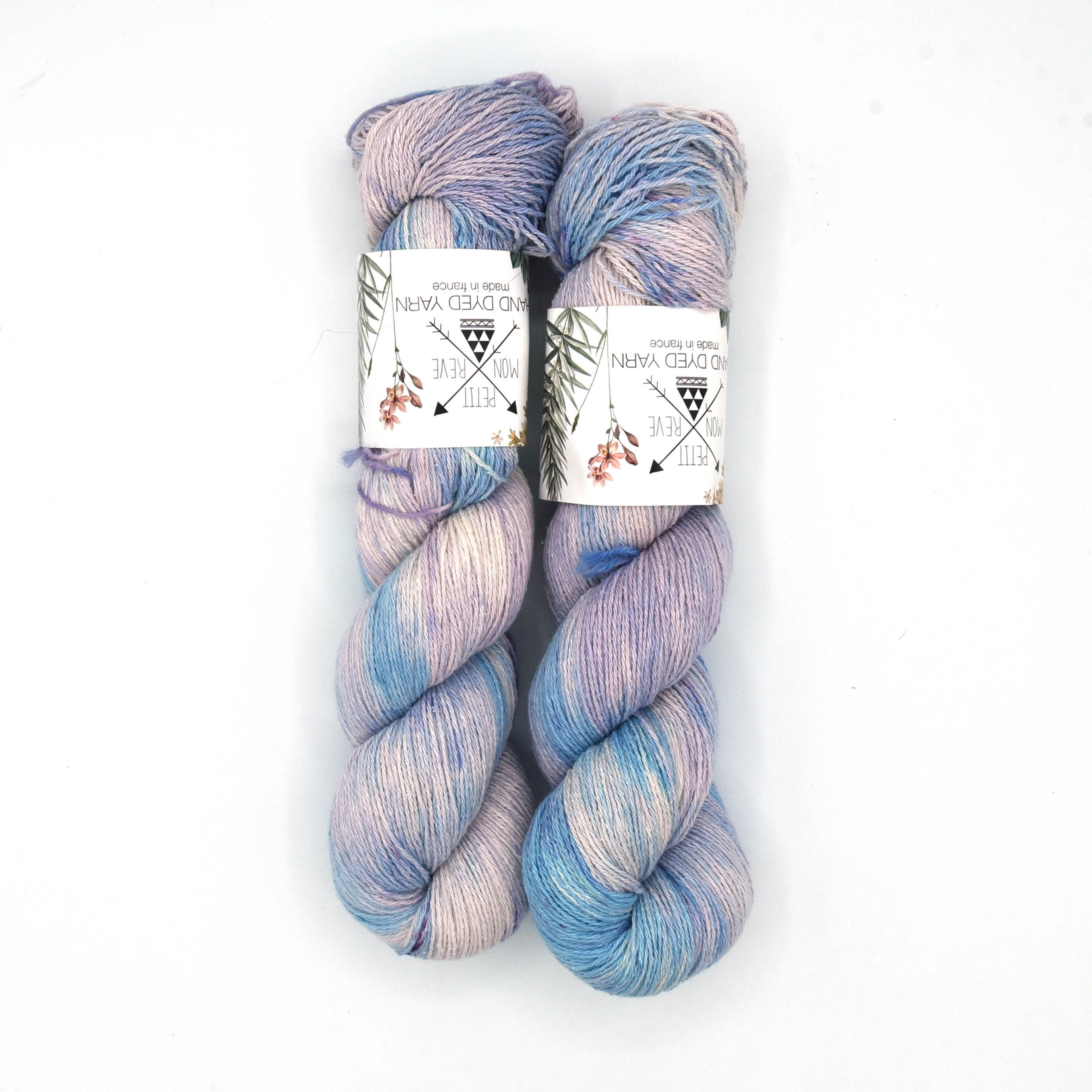 Lilas Fane, 50% Soie Bourette, 40% Merinos, 10% Viscose