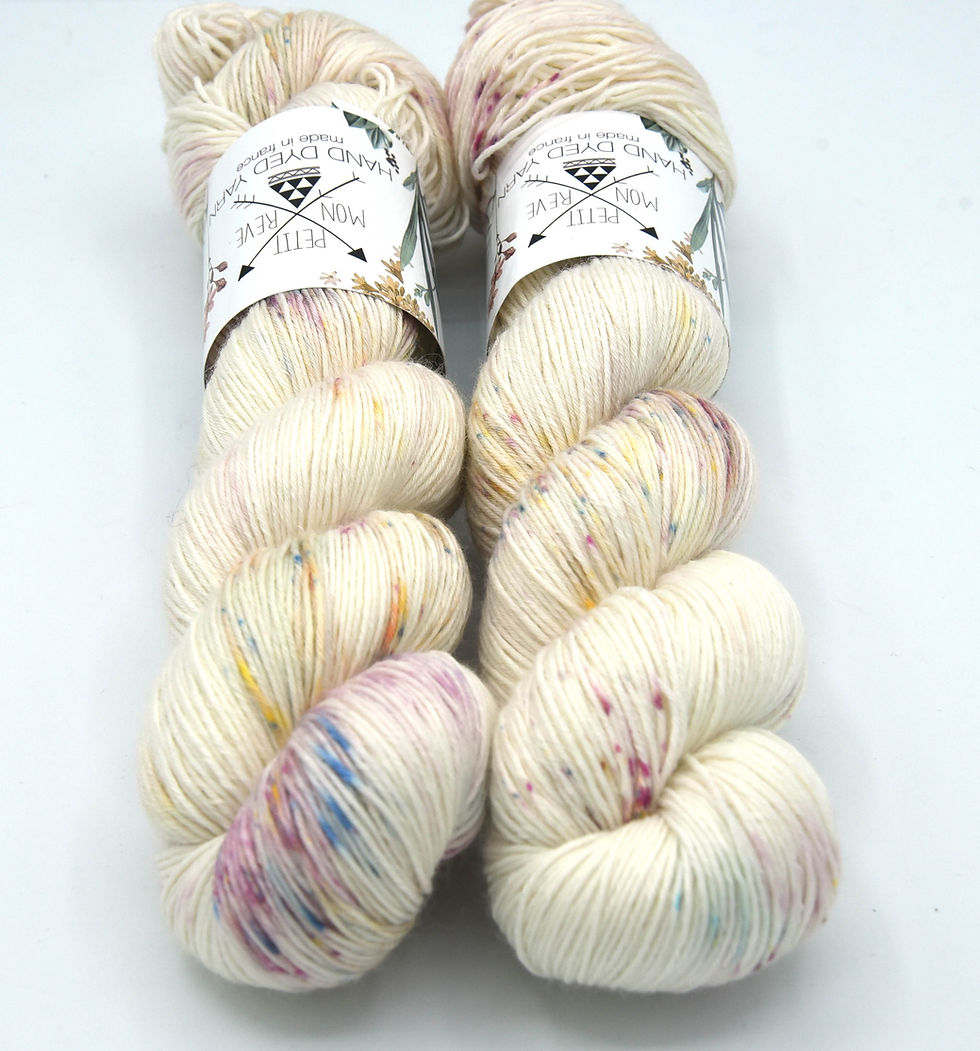 Thumbnail: Nacre Sauvage, 80% Merinos, 20% Soie