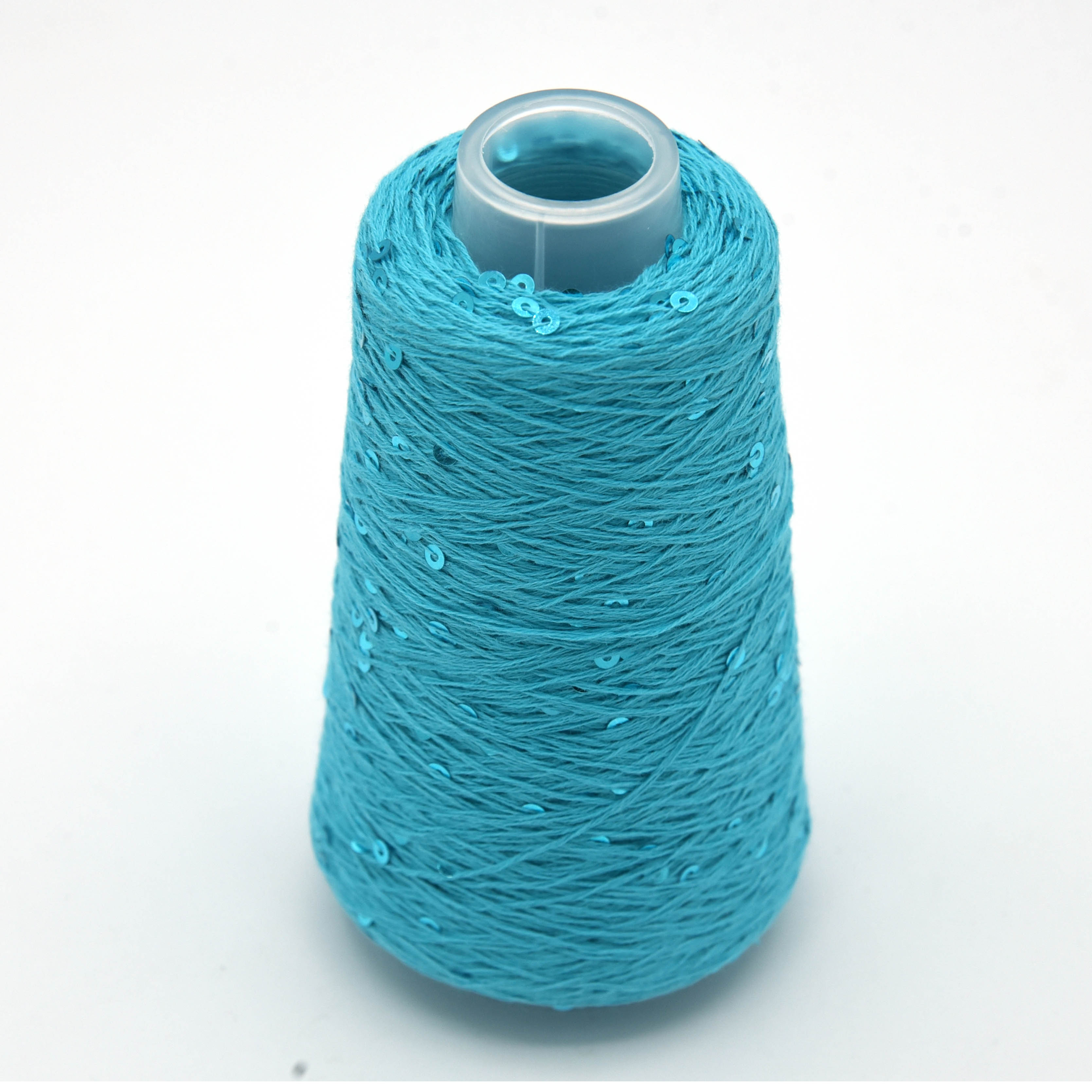 Turquoise, Fil Coton Paillettes