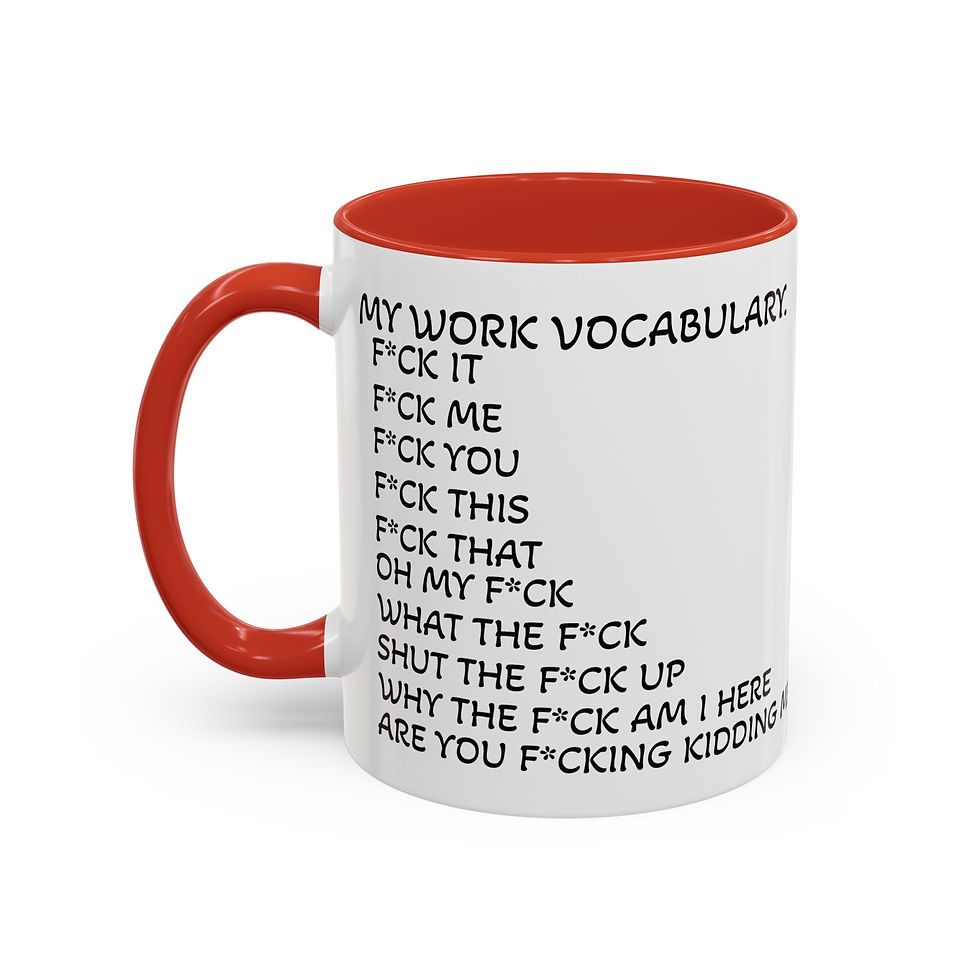 Thumbnail: F-CAW-F Coffee Mug — Funny Chicken Accent Mug (11/15oz)