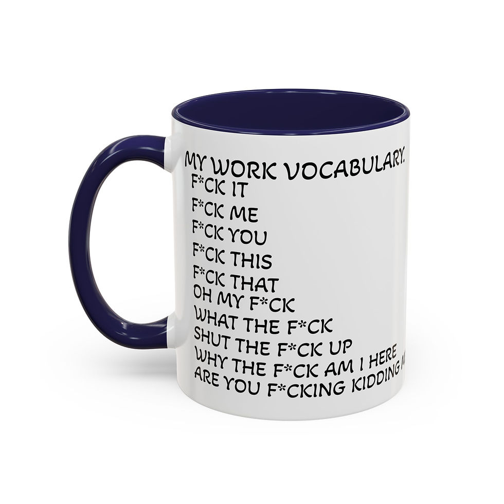 Thumbnail: F-CAW-F Coffee Mug — Funny Chicken Accent Mug (11/15oz)