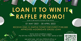 10 DAYS TO GO for the announcement of the 1st Minor Raffle Draw Winners!