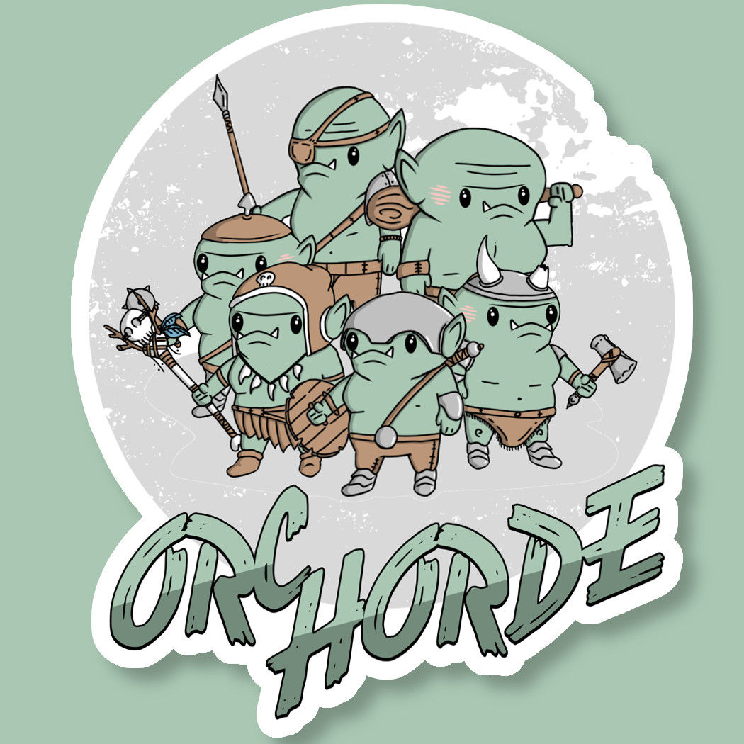 Orc Horde Kawaii Sticker
