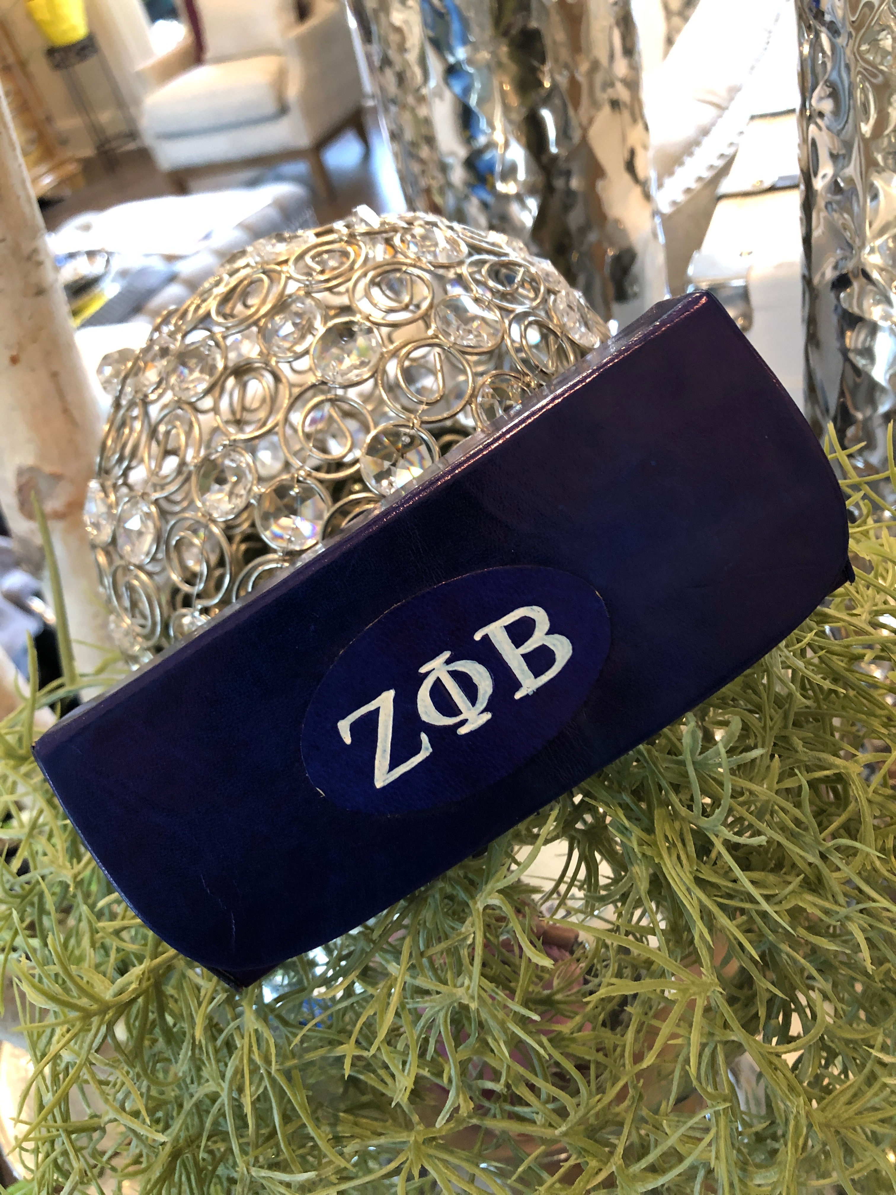 Leather Zeta Eye Glass Case