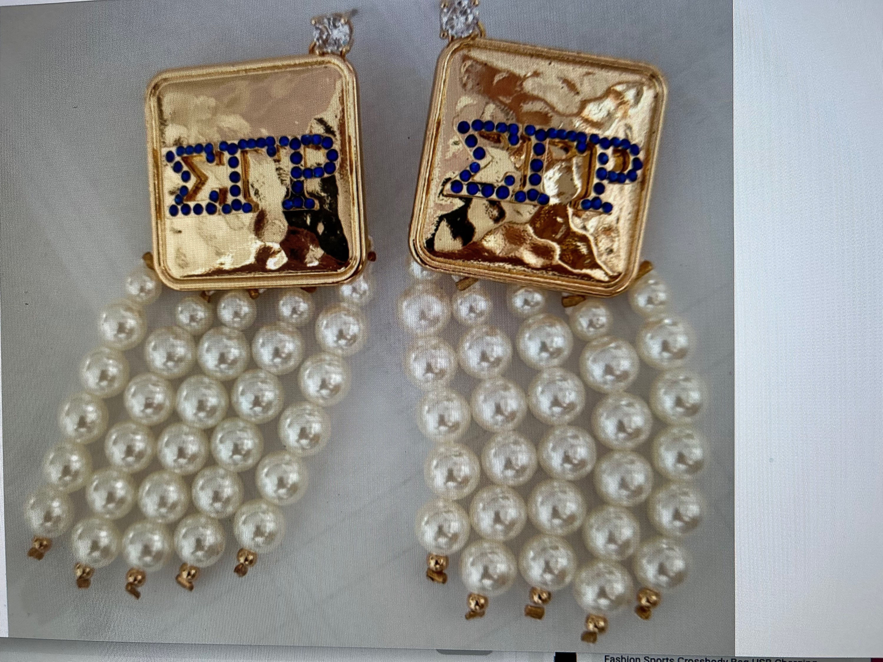 SGRho Pearl Earrings 