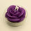 Thumbnail: front view, purple succulent shaped candle