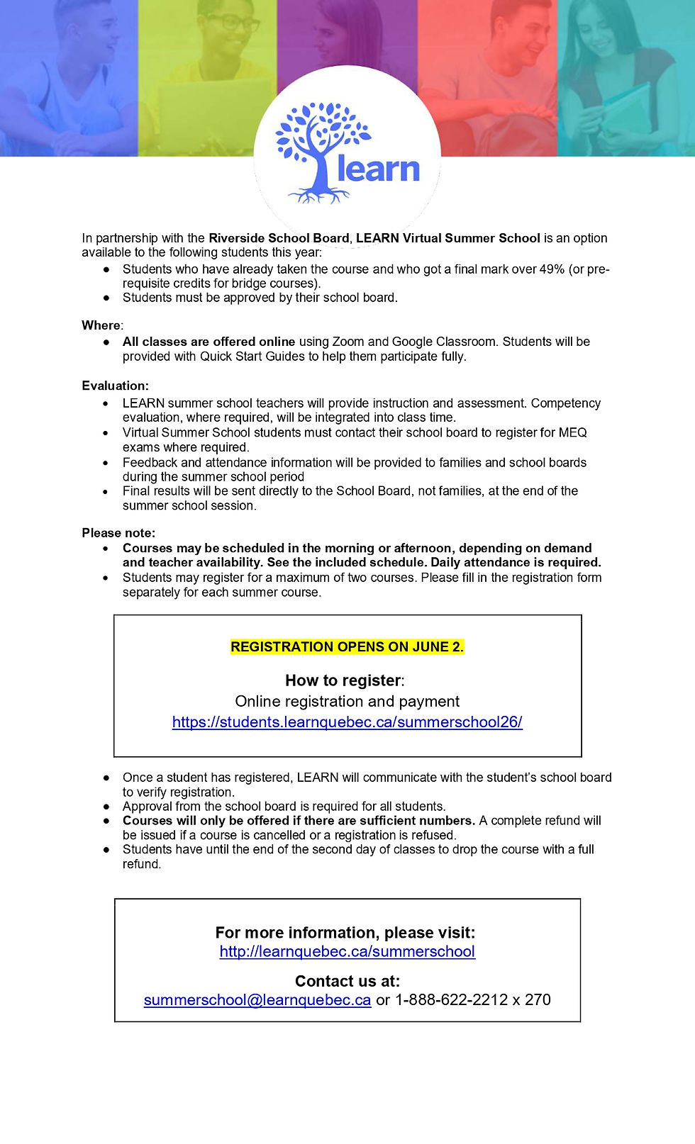 LEARN Virtual Summer School 2026