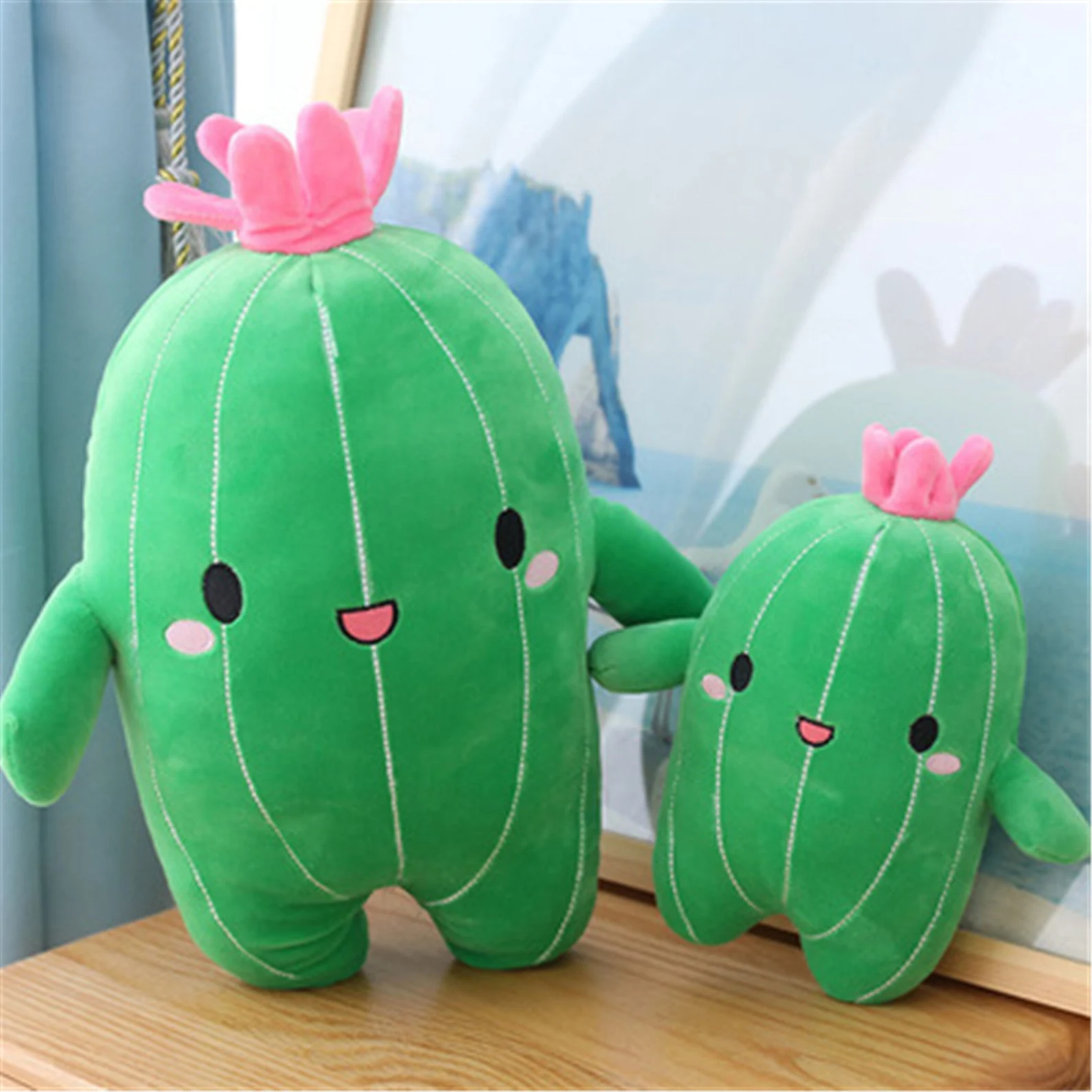 happy cactus plush toy, green cactus plush toy