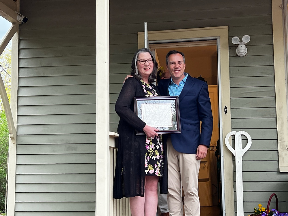 Director John Lanza Honors Carmel Gettings of Prevention Resources upon her retirement