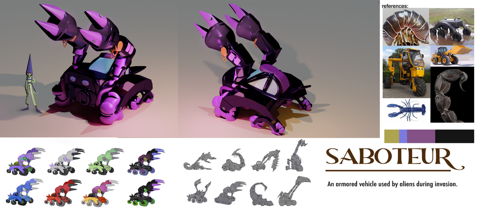 Saboteur--vahicle design