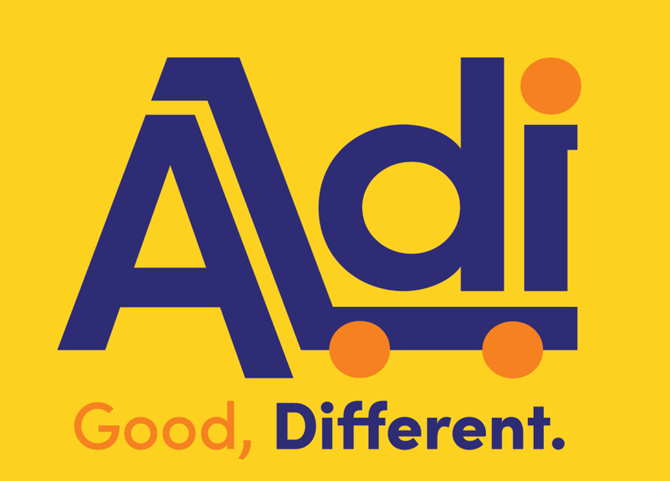 The redesigned Aldi logo
