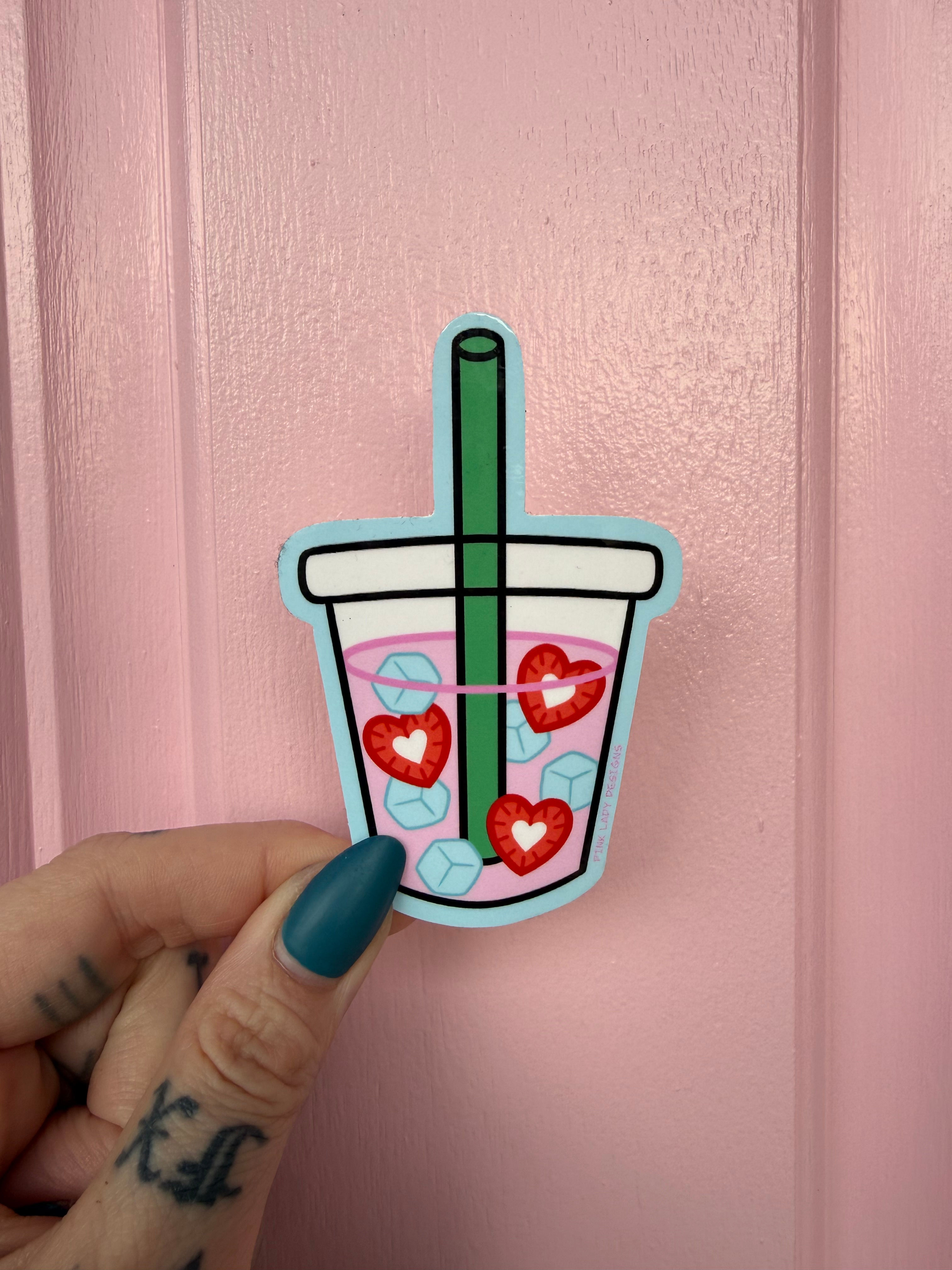 Pink Drink Sticker