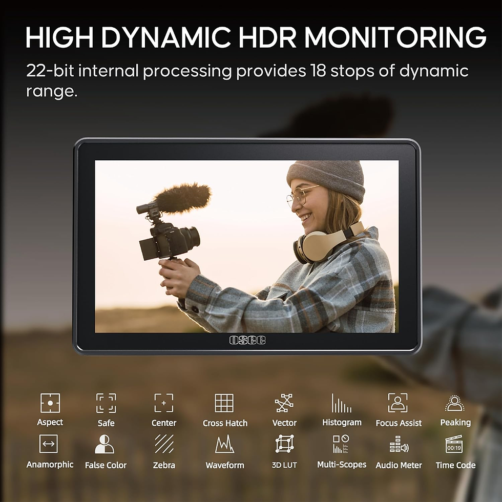 Thumbnail: G7 Pro 7’’ 3000Nits Camera Monitor, Touchscreen Camera Control HDR Field Monitor