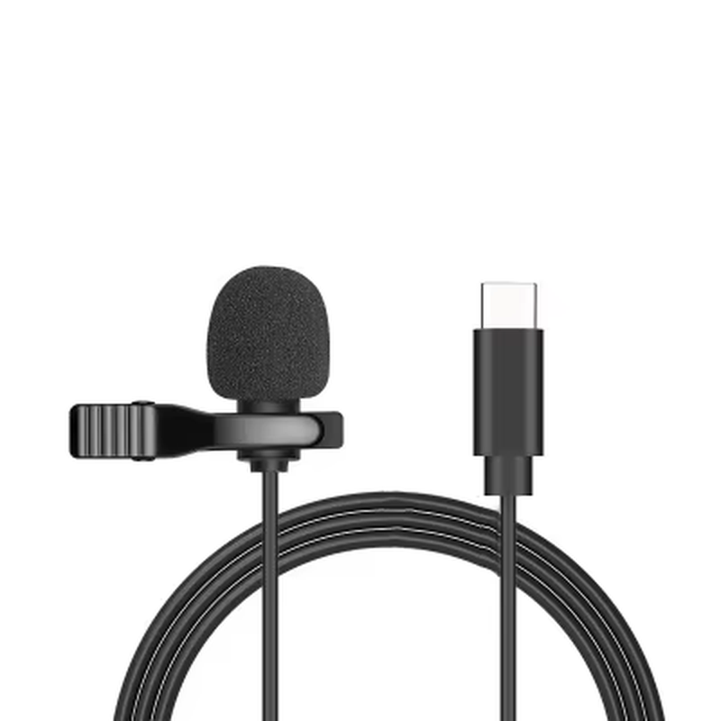 Thumbnail: 3.5Mm Mini Microphone for PC Laptops Type C Lapel Clip-On Microphone for Smart P