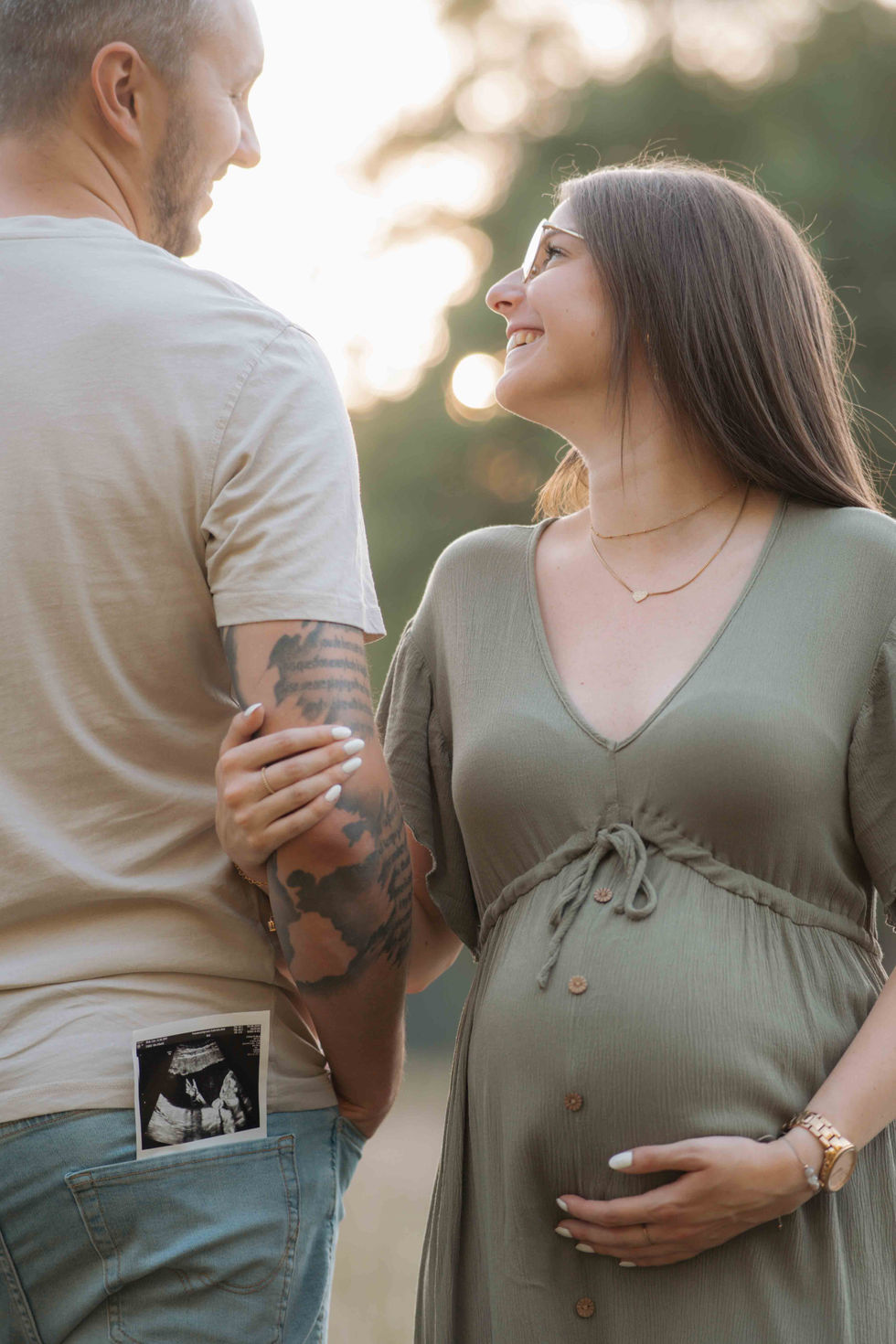 Babybauch Shooting Forst Umgebung-6