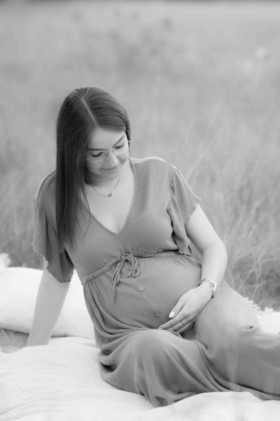 Babybauch Shooting Forst Umgebung-19