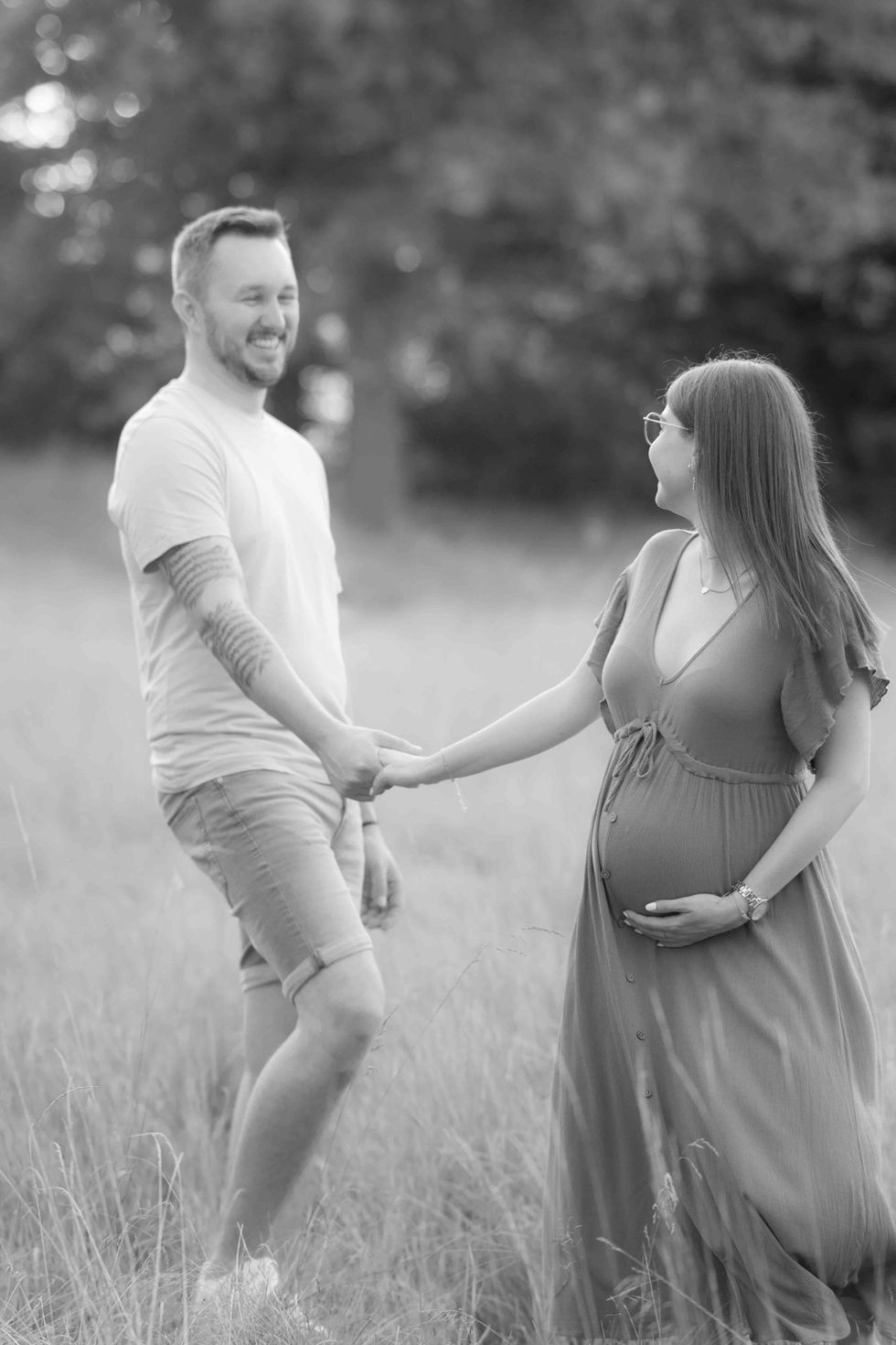 Babybauch Shooting Forst Umgebung-4