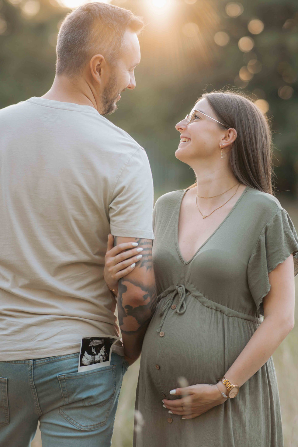 Babybauch Shooting Forst Umgebung-7